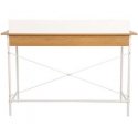 Home4You Stalas FERDIE 120x48xA88cm, uosio/balta Home4You Stalas FERDIE 120x48xA88cm, uosio/balta