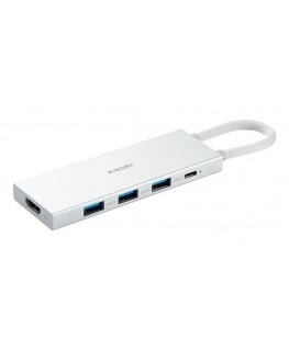 Xiaomi XMDS05YM sülearvuti dokk ja pordireplikaator Juhtmega ühendatud USB 3.2 Gen 1 (3.1 Gen 1) Type-A + Type-C Valge