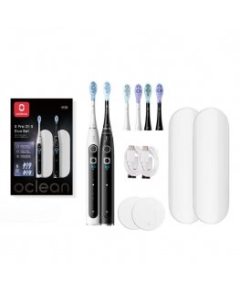 Oclean X Pro 20 S Duo Set Adult Sonic toothbrush Black, White