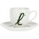 LA PORCELLANA BIANCA SOLOTUA Cup and Saucer 90 ml, Pattern L LA PORCELLANA BIANCA SOLOTUA Cup and Saucer 90 ml, Pattern L