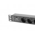 Lanberg PDU-03F-0200-BK energosadales vienība, PDU 3 Maiņstrāvas izvade (-s) 1U Melns Lanberg PDU-03F-0200-BK energosadales vienība, PDU 3 Maiņstrāvas izvade (-s) 1U Melns