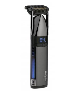BaByliss Black Chrome Super-X Akku 5 mm Märkä ja kuiva musta, Hopea