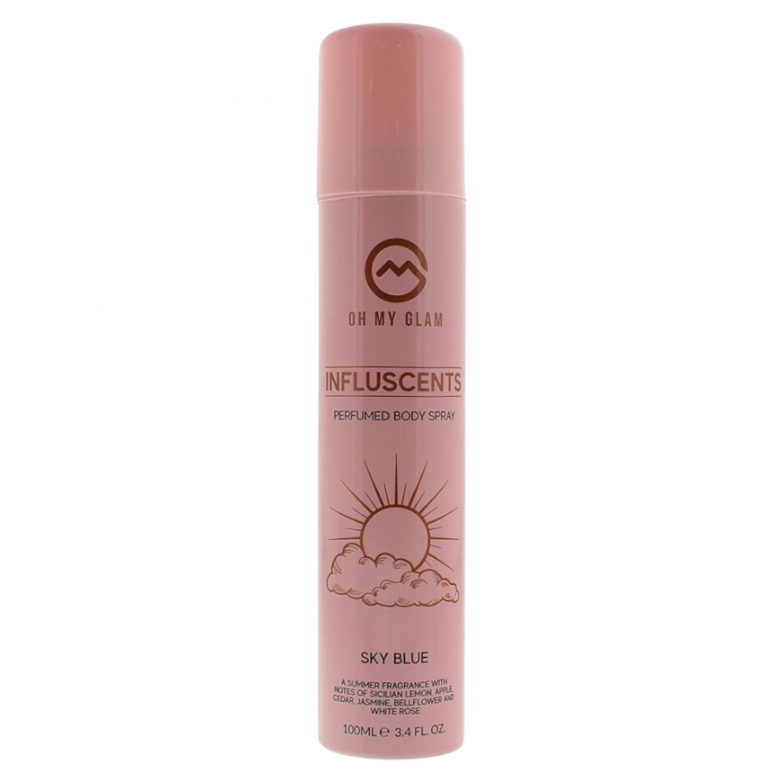 Oh My Glam, Influscents Sky Blue, Body Spray, 100 ml