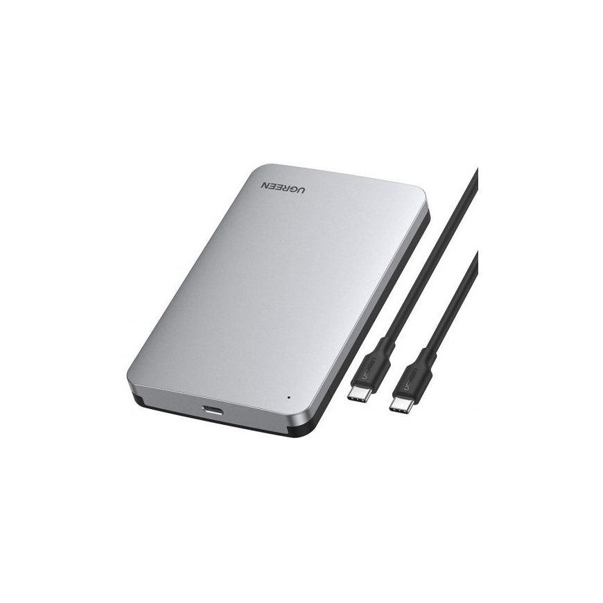 Ugreen 70499 saugojimo diskų korpusas HDD / SSD aptvaras Pilka 2.5/3.5"