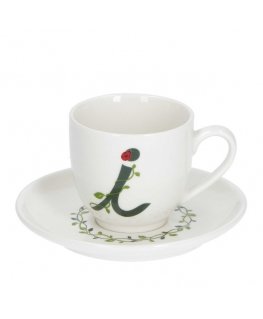 LA PORCELLANA BIANCA SOLOTUA Cup and Plate 90 ml, Model I