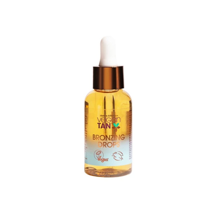 Vegan Tan, Self Tan, Hydrate, Self-Tanning Drops, For Face, 30 ml