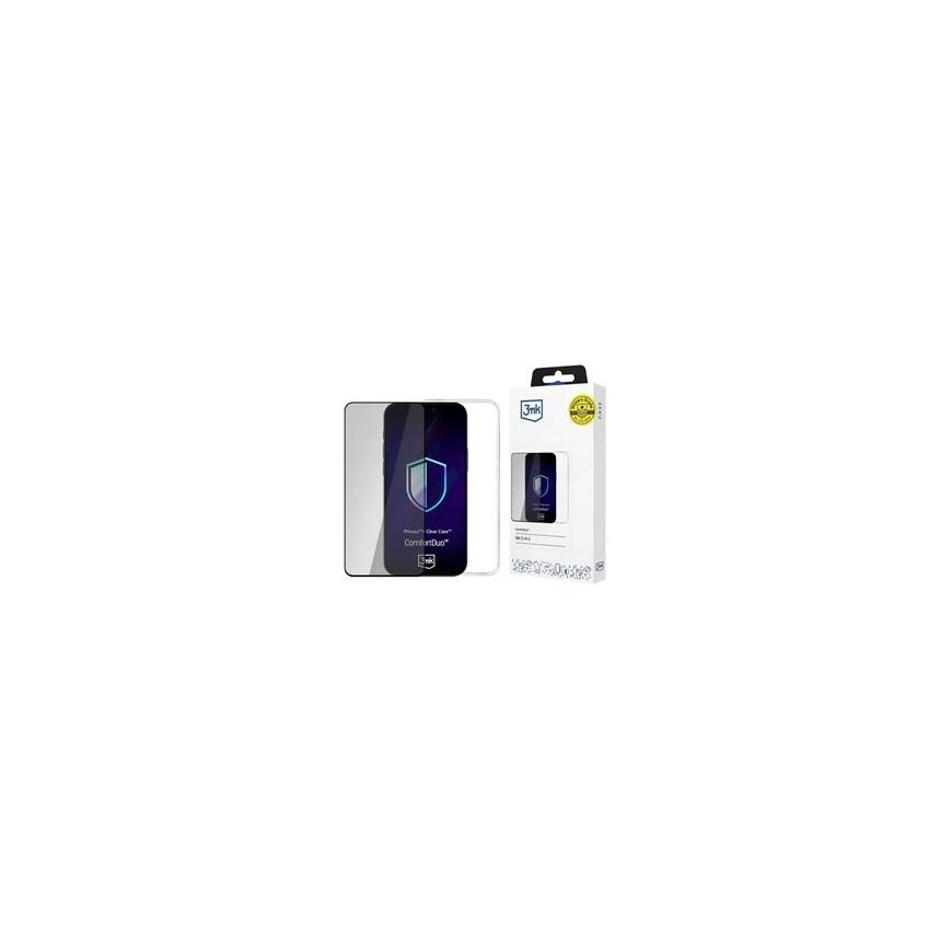 3MK ComfortDuo Clear Case Set for Samsung Galaxy S25 – 2