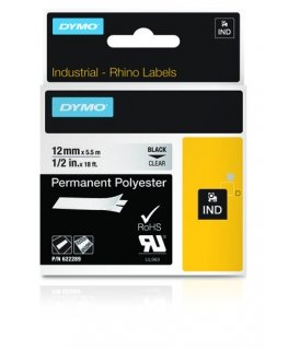 DYMO 622289 этикеточная лента Черный на прозрачном