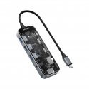 Deltaco USBC-HDMI30 jaotur USB tüüp-C 5000 Mbit/s Must, Hall, Läbipaistev Deltaco USBC-HDMI30 jaotur USB tüüp-C 5000 Mbit/s Must, Hall, Läbipaistev