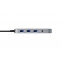 Deltaco USBC-HDMI30 sąsajos šakotuvas C tipo USB 5000 Mbit/ai Juoda, Pilka, Permatomas Deltaco USBC-HDMI30 sąsajos šakotuvas C tipo USB 5000 Mbit/ai Juoda, Pilka, Permatomas