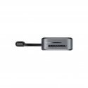Deltaco USBC-HDMI30 jaotur USB tüüp-C 5000 Mbit/s Must, Hall, Läbipaistev Deltaco USBC-HDMI30 jaotur USB tüüp-C 5000 Mbit/s Must, Hall, Läbipaistev