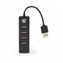 Nedis UHUBU2420BK jaotur USB 2.0 480 Mbit/s Must Nedis UHUBU2420BK jaotur USB 2.0 480 Mbit/s Must