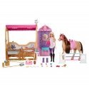 Barbie Mysteries: The Great Horse Chase Stable Playset with Doll, Toy Horse & Accessories, 25+ Piece