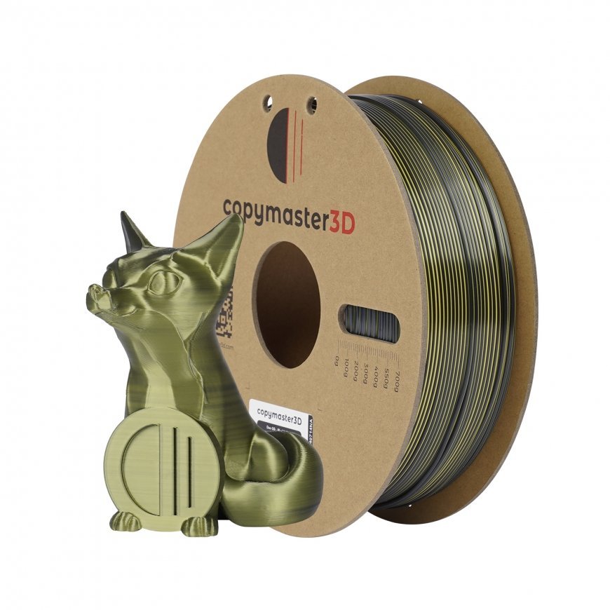 Copymaster3D Duo-Silk 1.75mm 1kg Melna/Dzeltena