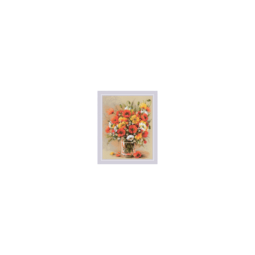 Uab Riolis набор для вышивания крестом. "Полевые маки" 24x30 см SR2306 – 2