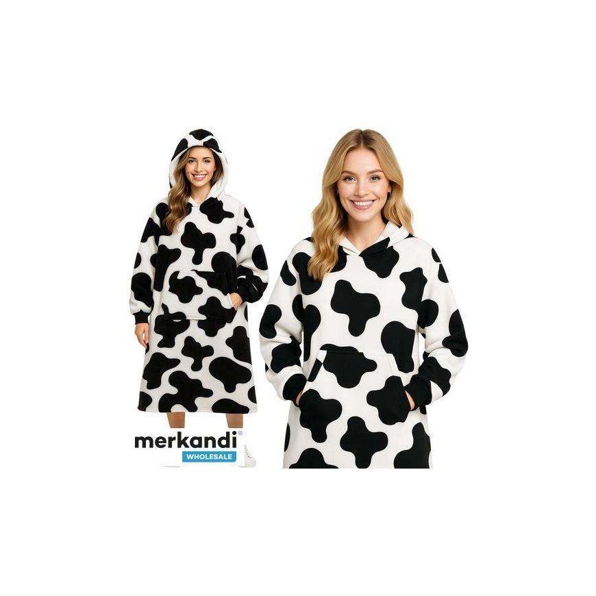 XXL suurusega kudum - must-valge pleed Ruhhy 26538 – 2