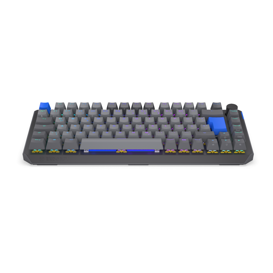 Klaviatūra ENDORFY Thock V2 75% belaidė geltona su DE išdėstymu.