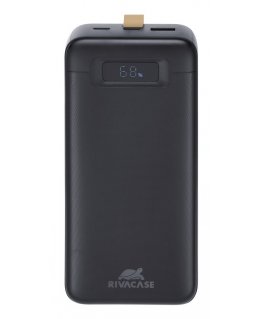 Rivacase VA1083 ārējais akumulators Litija polimērs (LiPo) 30000 mAh Melns
