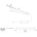 Led Line Prime LED profile set, 3m, recessed, black, with white cover and end caps Led Line Prime LED profile set, 3m, recessed, black, with white cover and end caps