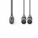 Nedis COTH15020GY15 audio kabelis 1,5 m 2 x XLR (3-pin) XLR (3-pin) Pelēks Nedis COTH15020GY15 audio kabelis 1,5 m 2 x XLR (3-pin) XLR (3-pin) Pelēks