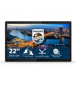 Philips B Line 222B1TFL/00 монитор для ПК 54,6 cm (21.5") 1920 x 1080 пикселей Full HD LED Сенсорный экран Черный