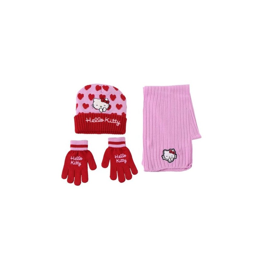 CERDÁ Hello Kitty winter set snood hat gloves