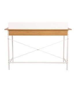 Home4You Writing Desk HARPER 100x49.5xA85 cm, ash/black color