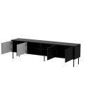 Cama CORTINA 4D TV cabinet 200x40x55 black Cama CORTINA 4D TV cabinet 200x40x55 black