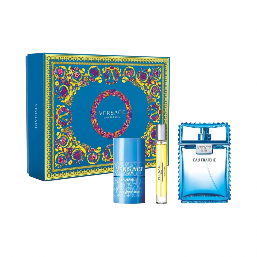 Set Versace: Eau Fraiche, Eau De Toilette, For Men, 100 ml + Eau