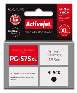 Activejet AC-575NX Ink for Canon printer, replacement Canon PG-575XL Supreme 16,5 ml black