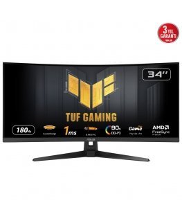 ASUS TUF Gaming VG34VQ3B tietokoneen litteä näyttö 86,4 cm (34") 3440 x 1440 pikseliä UltraWide Quad HD LED musta