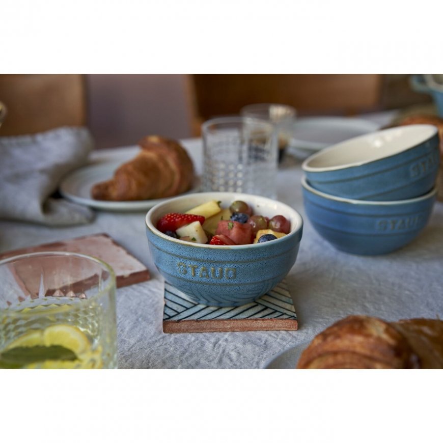 Staub Ceramique Bowl set 0.4 L Round Ceramic Turquoise 4 pc(s) – 3