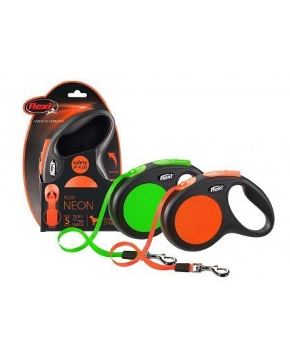 Flexi New Neon L leash for