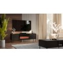 Cama CORTINA TV cabinet 180x40x60 black + black fireplace Cama CORTINA TV cabinet 180x40x60 black + black fireplace