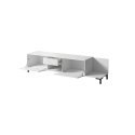 Cama RTV Cabinet MARMO 2D1S1K 195x40x47.5 cm white matt/marble white