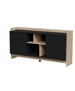 Cama PORTO 2D komoda 150x38x77 ąžuolas/juoda