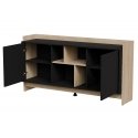 Cama PORTO 2D chest of drawers 150x38x77 oak/black Cama PORTO 2D chest of drawers 150x38x77 oak/black
