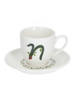 LA PORCELLANA BIANCA SOLOTUA Tass ja taldrik 90 ml, Muster N
