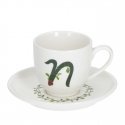 LA PORCELLANA BIANCA SOLOTUA Tass ja taldrik 90 ml, Muster N LA PORCELLANA BIANCA SOLOTUA Tass ja taldrik 90 ml, Muster N