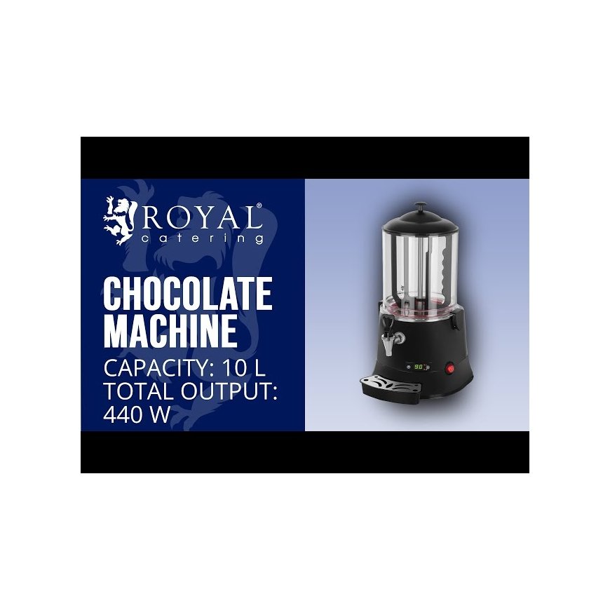 Royal Catering Šokolado gaminimo šildytuvas, karšto šokolado dozatorius, 30-90°C, 10L – 2