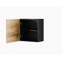Cama square cabinet VIGO 50/50/30 black/wotan oak Cama square cabinet VIGO 50/50/30 black/wotan oak