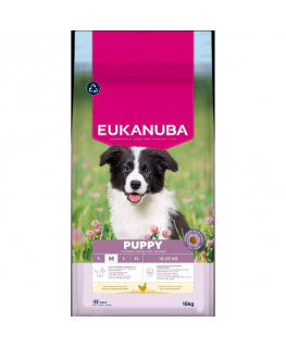 Sausa barība kucēniem - Eukanuba Puppy Medium Chicken, 15 kg
