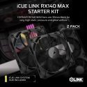 Corsair iCUE LINK RX140 MAX Datora korpusam Ventilators 14 cm Melns 2 pcs