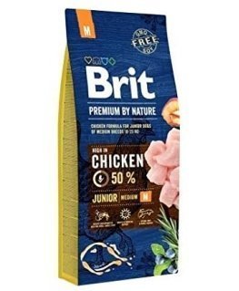 Feed Brit Premium By Nature Junior M (15 kg )