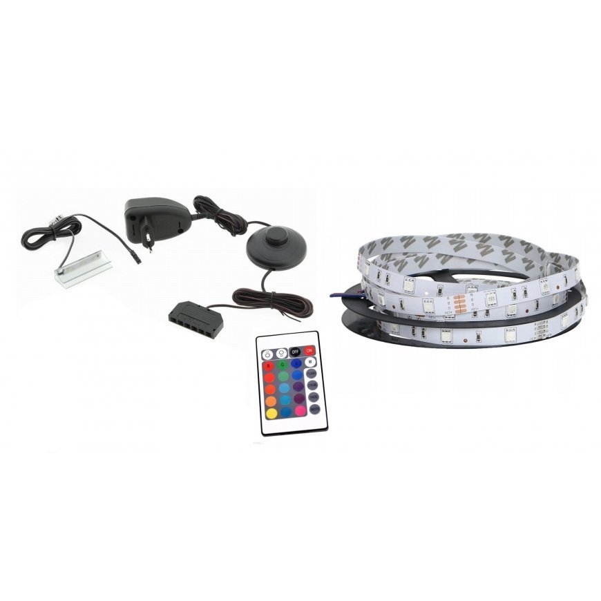 Cama QIU KOM RGB LED gaismas