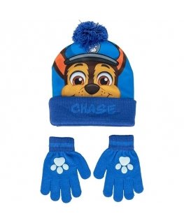 CERDÁ Paw Patrol Chase kepurė ir pirštinės rinkinys