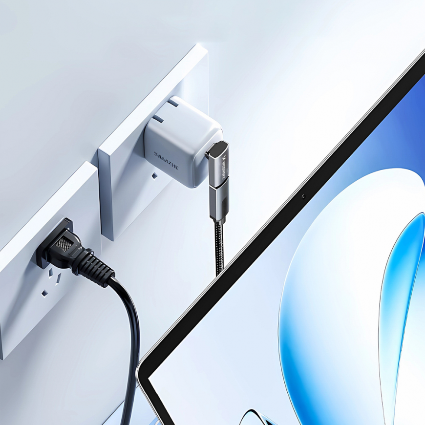Wozinsky WPKF-01 USB-C - USB-C 40Gb|s 240W 8K OTG Angled Adapter – 5