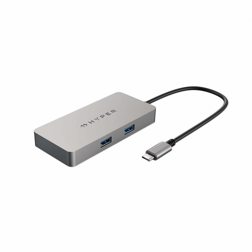 HYPER HDMB2 keskitin USB 3.2 Gen 1 (3.1 Gen 1) Type-C 5000 Mbit/s Ruostumaton teräs