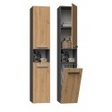 Topeshop NEL III ANT/ART vannitoakapp Grafiit, Tamm Topeshop NEL III ANT/ART vannitoakapp Grafiit, Tamm