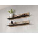 Cama set of two shelves 125cm SOHO lefkas oak/black Cama set of two shelves 125cm SOHO lefkas oak/black